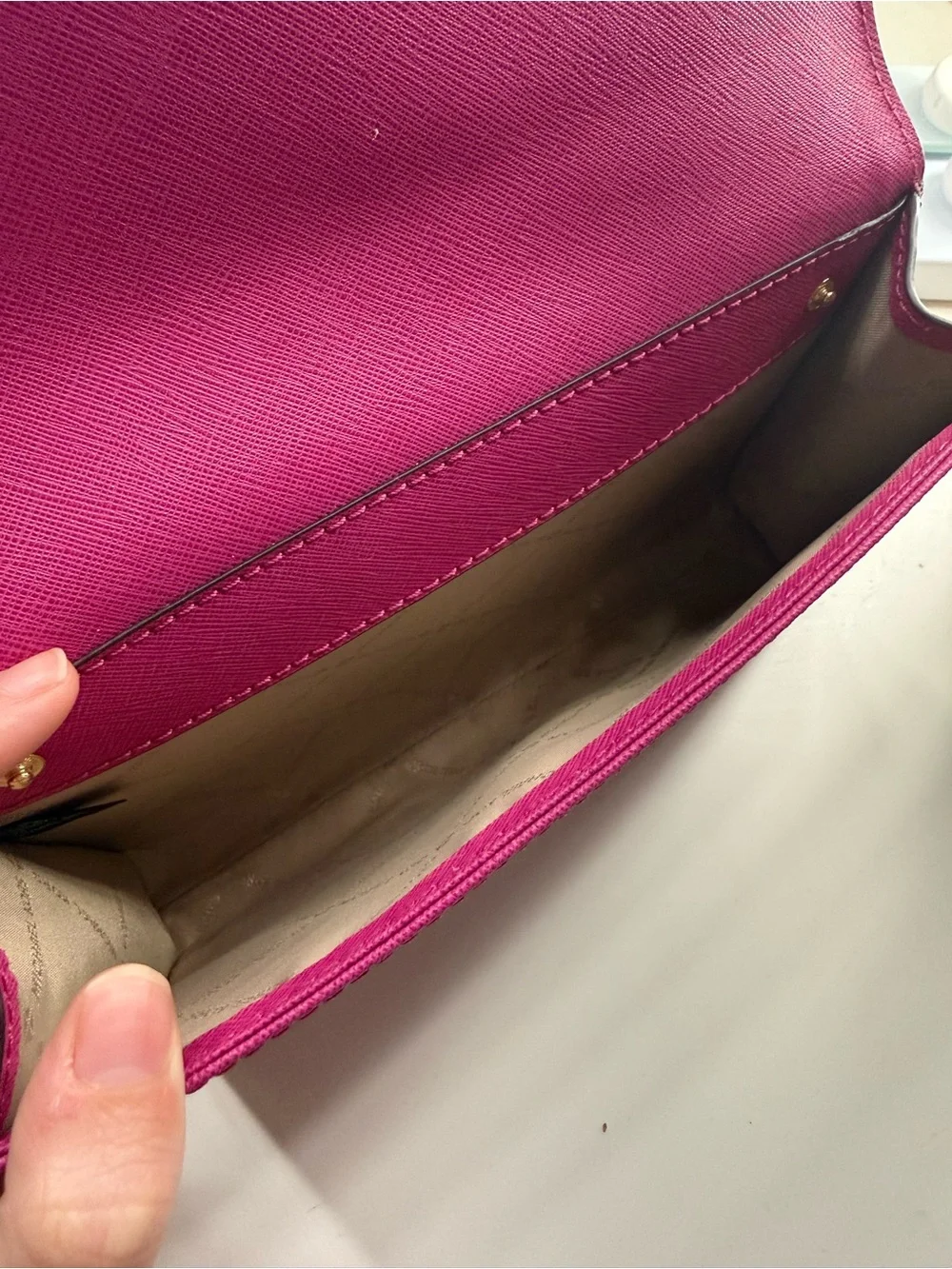 Michael Kors Pink purse with Card Case